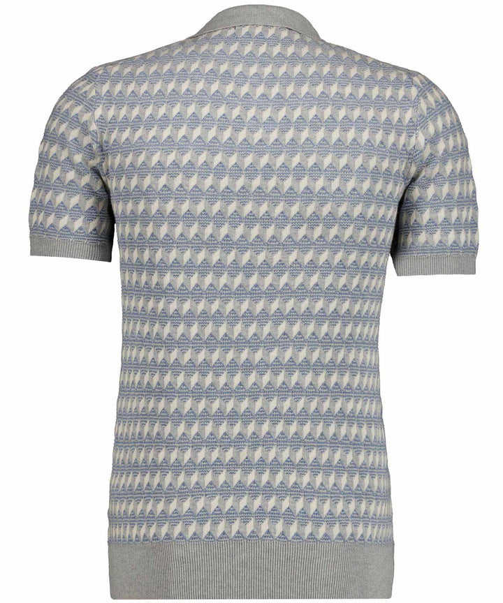Resort collar, jacquard 2-col., MITTELBLAU 726 Bild 2