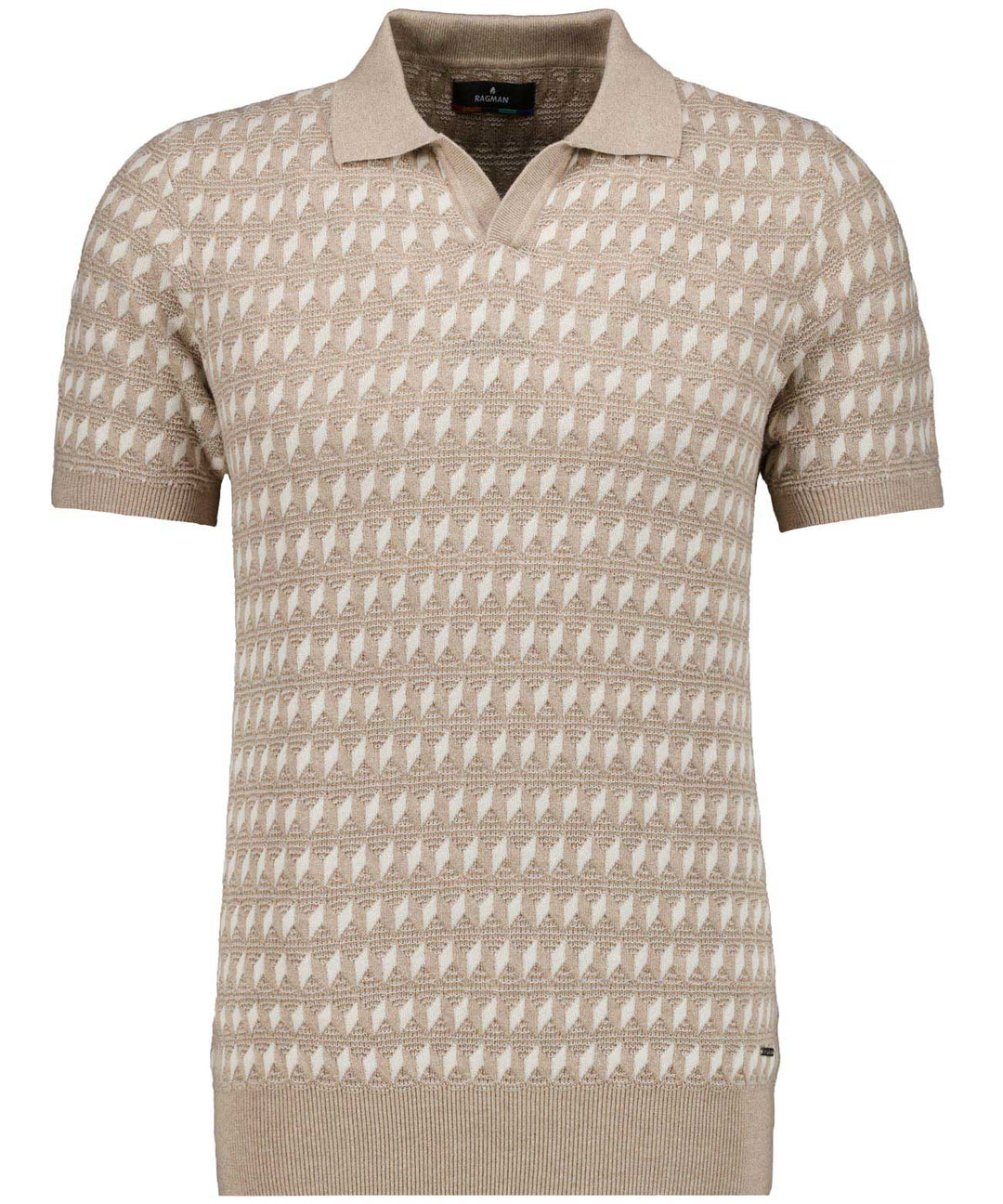 Resort collar, jacquard 2-col., SAND MELAN 869 Bild 1