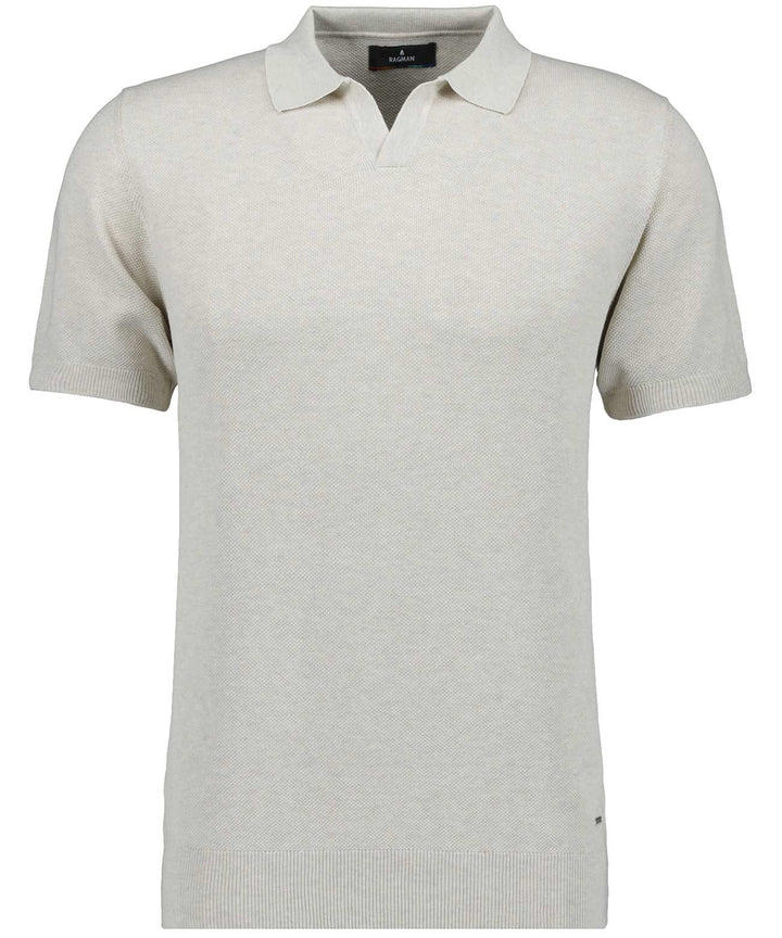 Revers collar short sleeve, ECRU 008 Bild 1