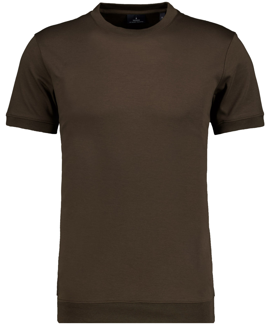 T-Shirt round neck waist rib, BRAUN 864 Bild 1