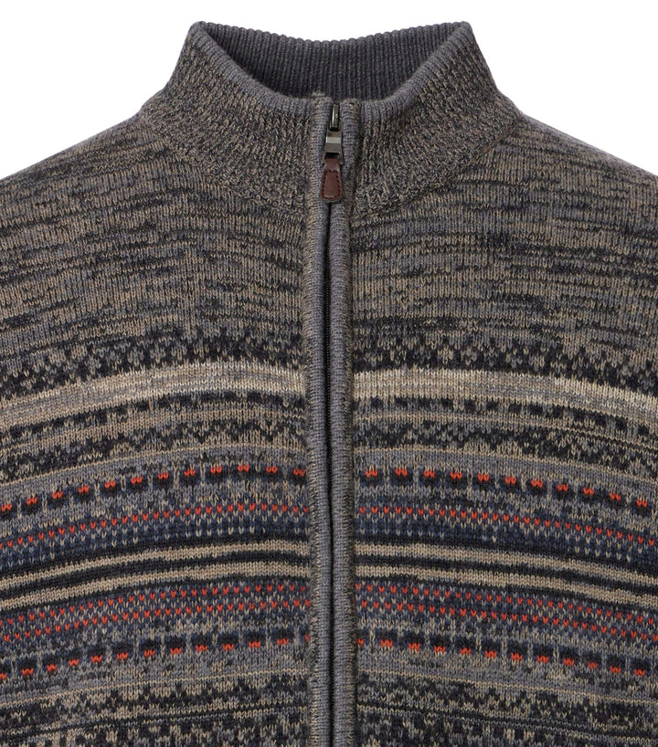 CARDIGAN JACQUARD MIT WOLLE, 303 CAMEL - BRAUN 303 Bild 2