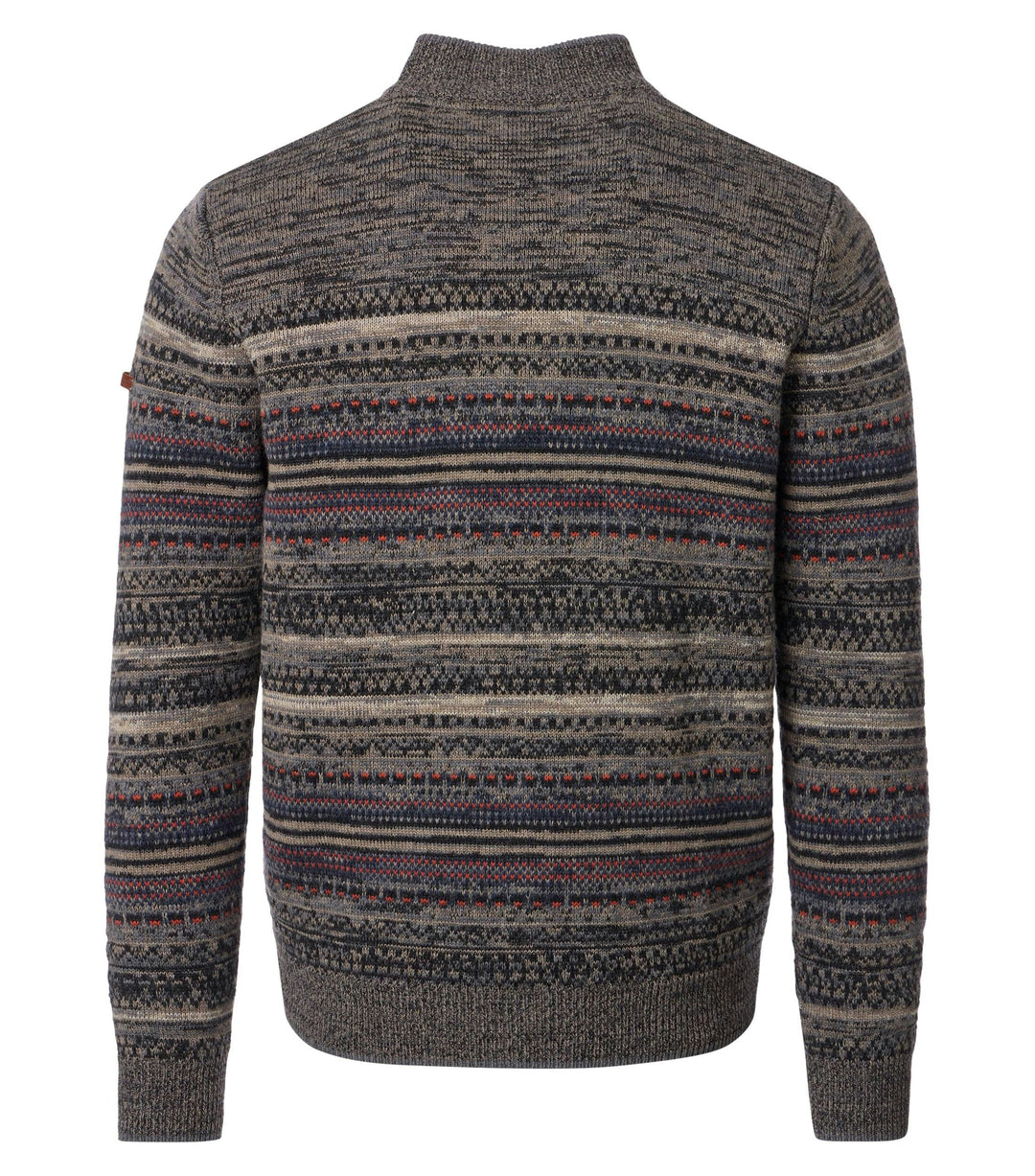 CARDIGAN JACQUARD MIT WOLLE, 303 CAMEL - BRAUN 303 Bild 3
