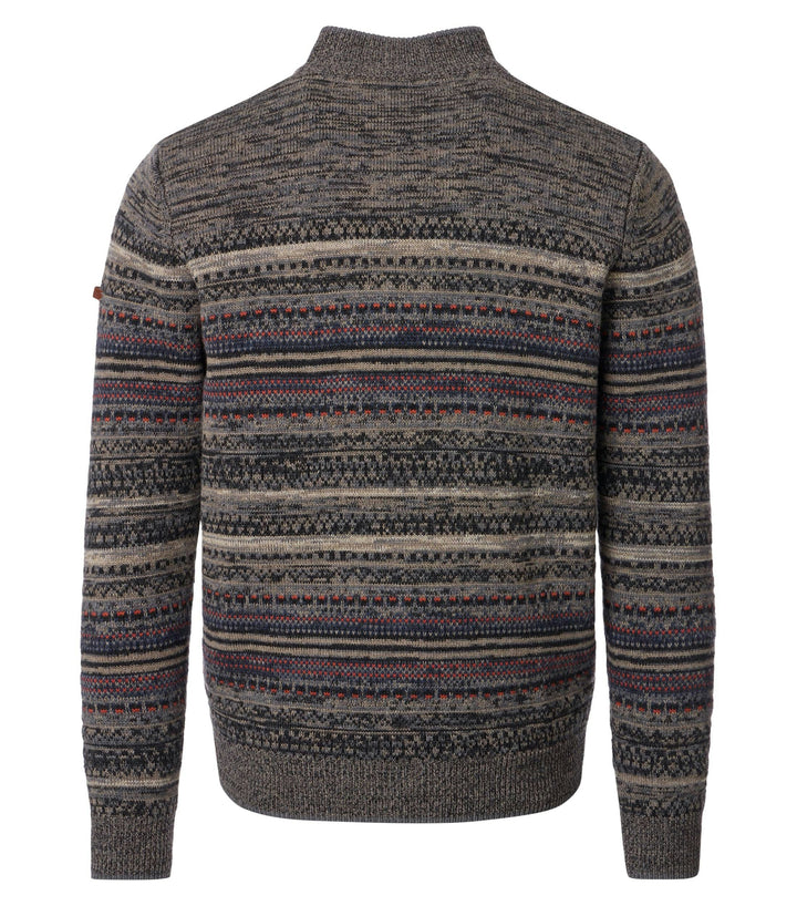 CARDIGAN JACQUARD MIT WOLLE, 303 CAMEL - BRAUN 303 Bild 3