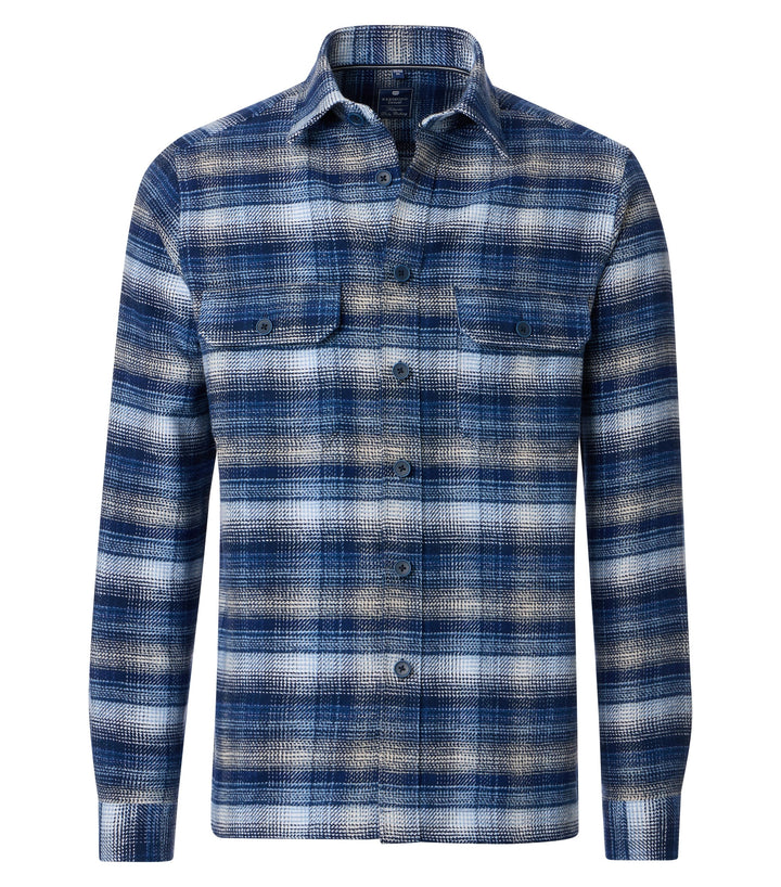 FLANELL COMFORT FIT 1/1 KENT, 100 BLAU 100 Bild 1