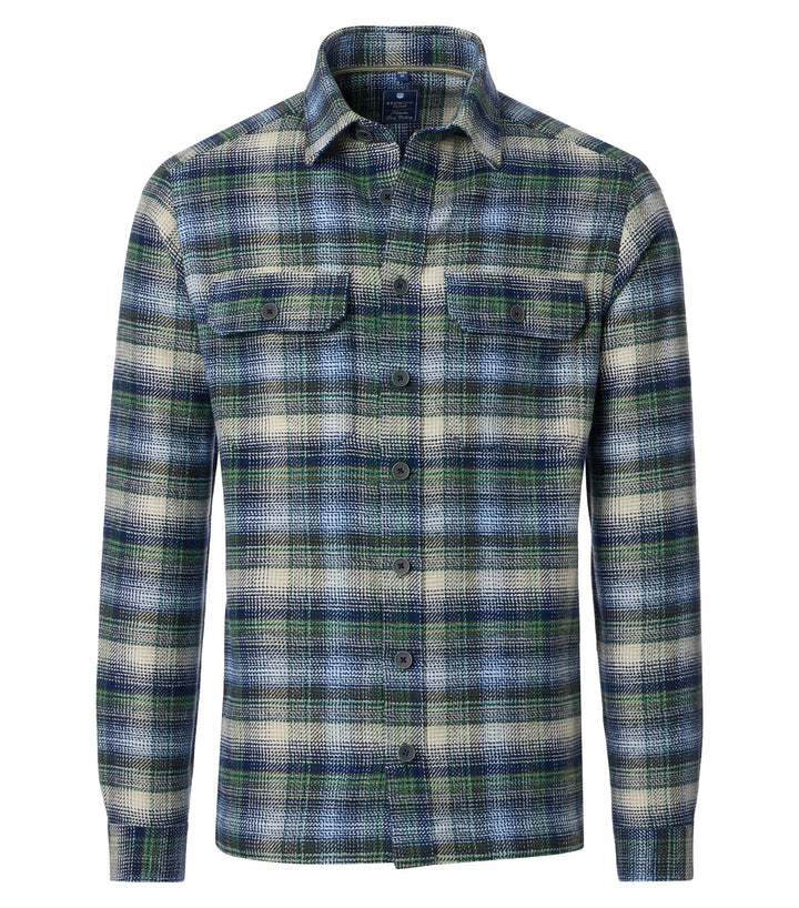 FLANELL COMFORT FIT 1/1 KENT, 600 GRUEN 600 Bild 1