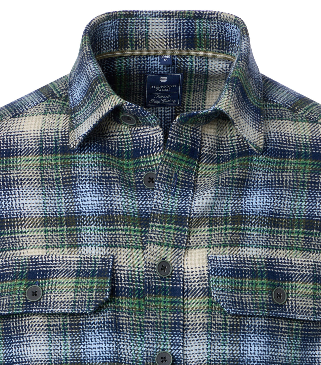 FLANELL COMFORT FIT 1/1 KENT, 600 GRUEN 600 Bild 3