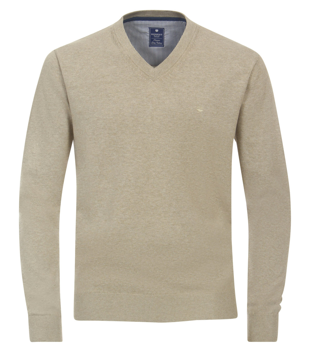 NOS PULLOVER V-NECK, 212 BEIGE - ORANGE 212 Bild 1