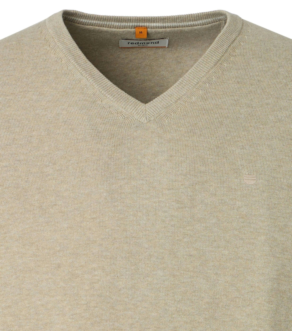 NOS PULLOVER V-NECK, 212 BEIGE - ORANGE 212 Bild 2