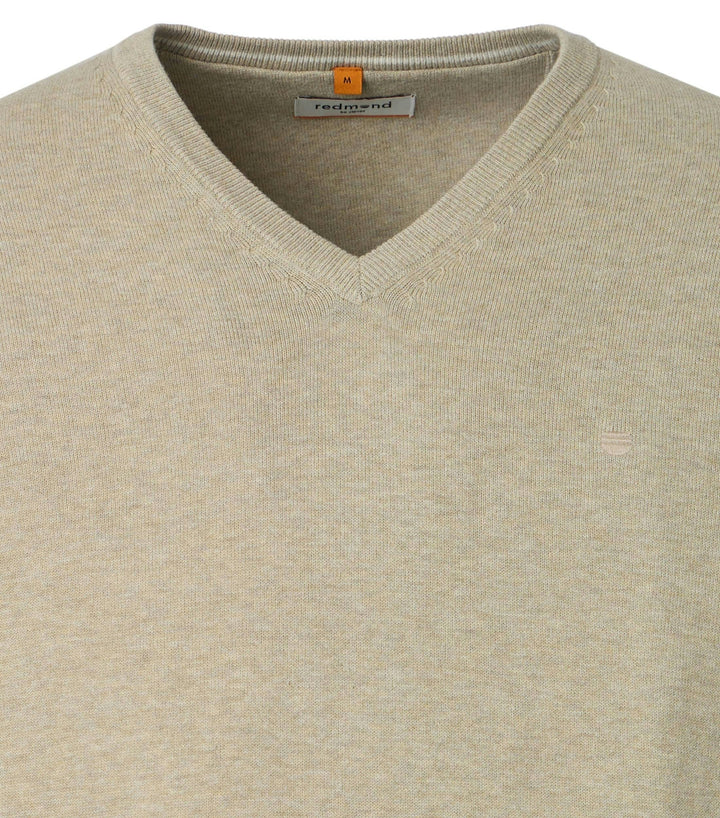 NOS PULLOVER V-NECK, 212 BEIGE - ORANGE 212 Bild 2