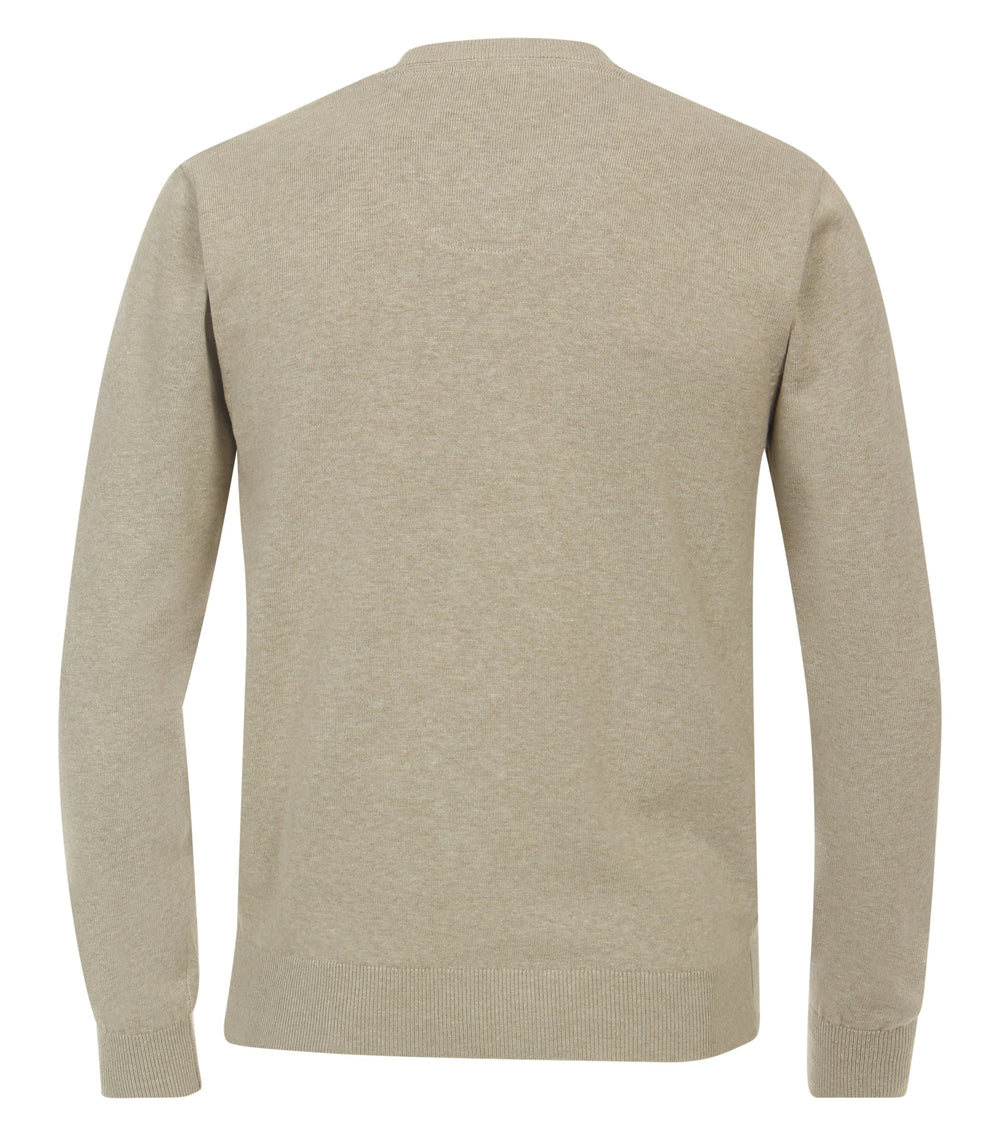 NOS PULLOVER V-NECK, 212 BEIGE - ORANGE 212 Bild 2