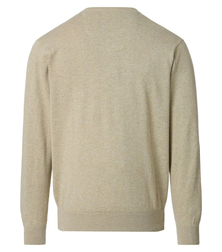 NOS PULLOVER V-NECK, 212 BEIGE - ORANGE 212 Bild 3