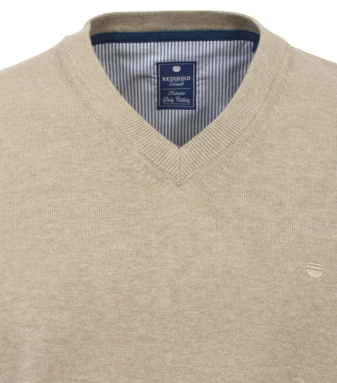 NOS PULLOVER V-NECK, 212 BEIGE - ORANGE 212 Bild 3