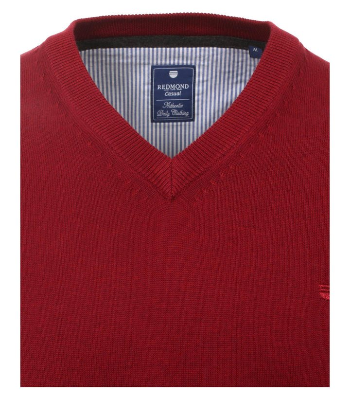 NOS PULLOVER V-NECK, 58 ROT 58 Bild 2