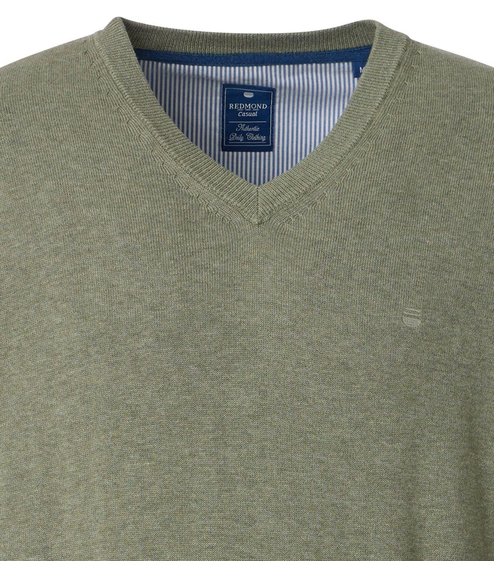 NOS PULLOVER V-NECK, 633 GRUEN SALBEI 633 Bild 2