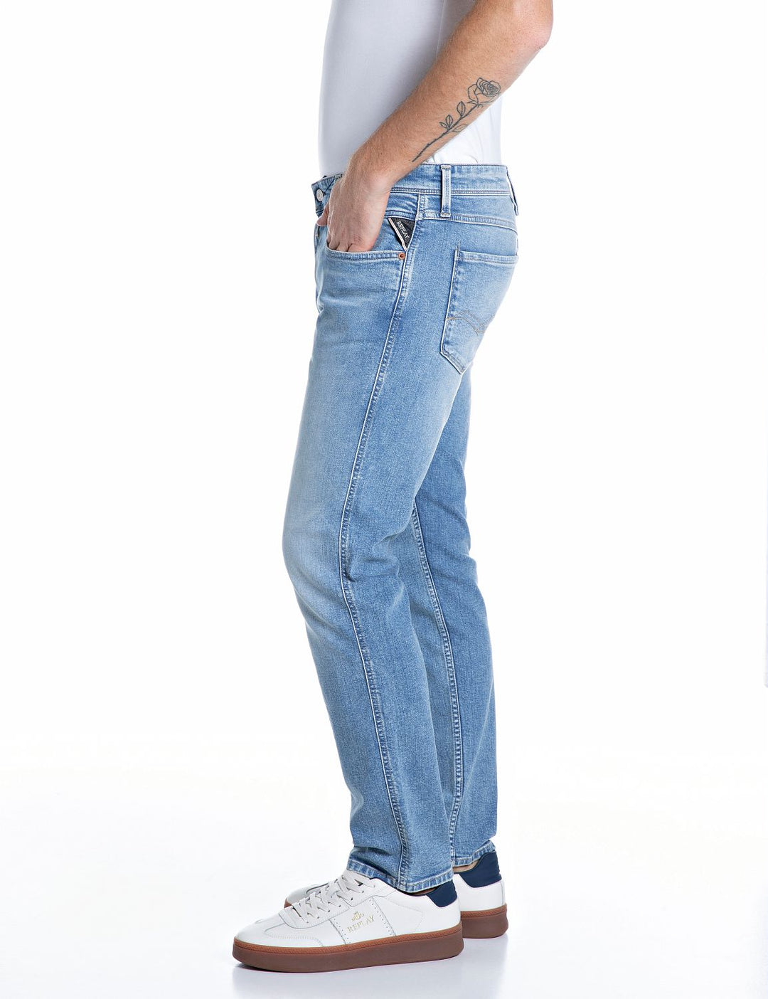 Hose 10.5 OZ DARK INDIGO SUPER, LIGHT BLUE C010 Bild 3