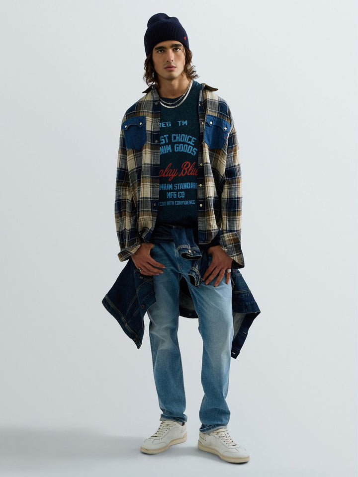 Hose 10.5 OZ DARK INDIGO SUPER, LIGHT BLUE C010 Bild 4