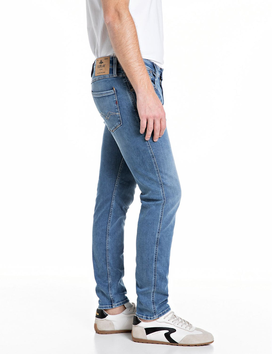 Hose 10 OZ DARK INDIGO POWER S, MEDIUM BLUE 009 Bild 3