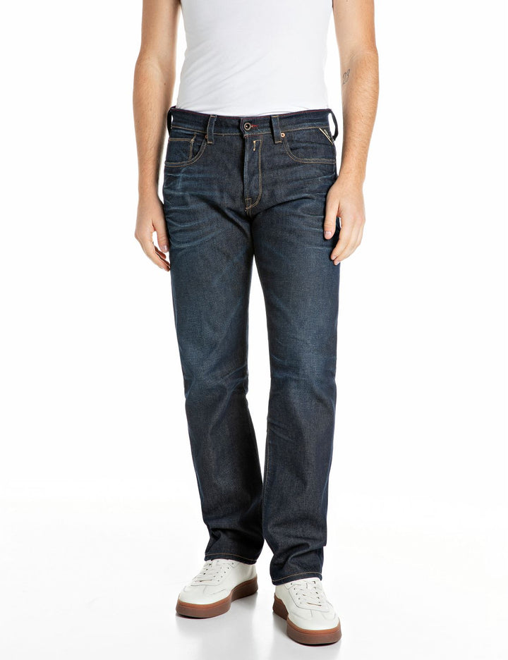 Hose 11 OZ COMFORT BLUE DENIM, DARK BLUE C007 Bild 1