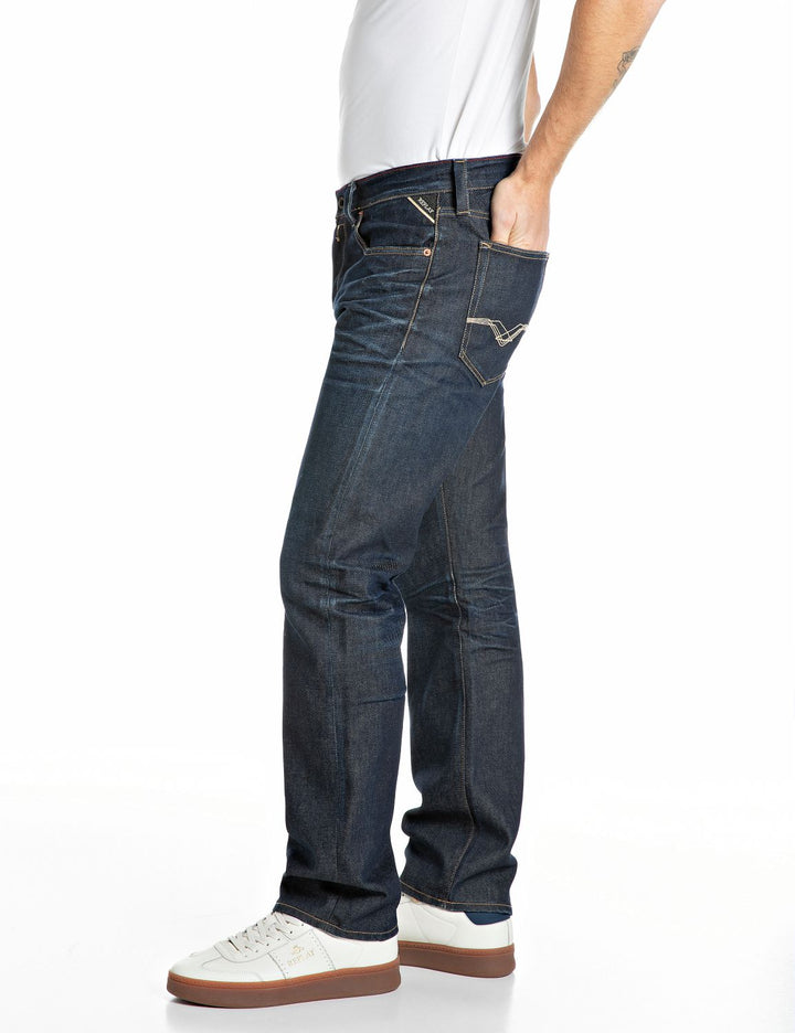 Hose 11 OZ COMFORT BLUE DENIM, DARK BLUE C007 Bild 3