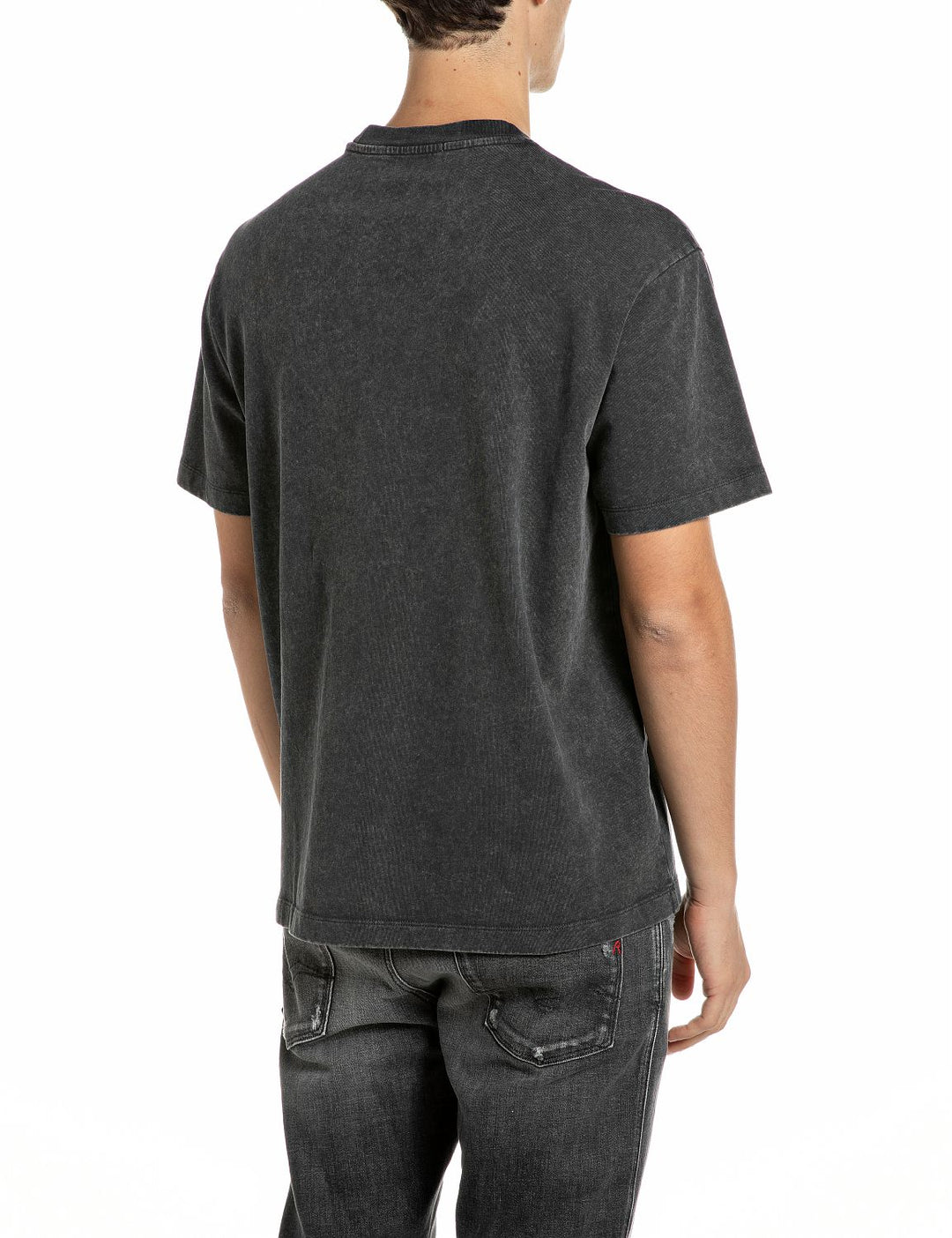 TShirt ACID WASH COTTON LOOSE, RAVEN C072 Bild 2