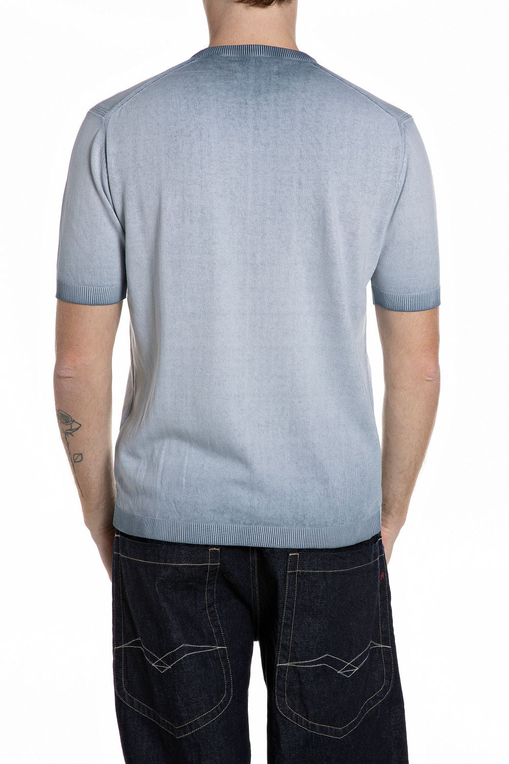 TShirt  INSIDE FADE COTTON - 1, PEWTER BLUE 211 Bild 2