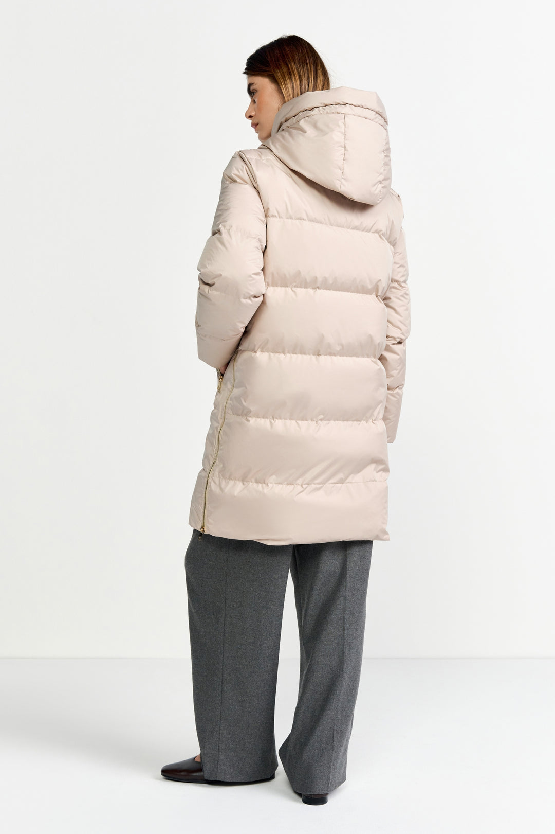 Big puffer coat sustainable, caffee latte 223 Bild 4