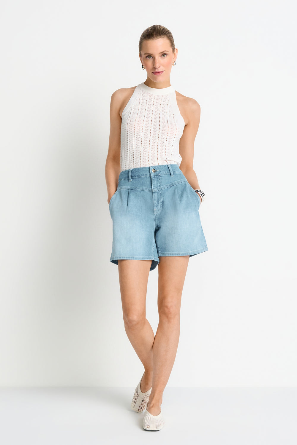 Blue Denim Shorts, denim blue 700 Bild 2