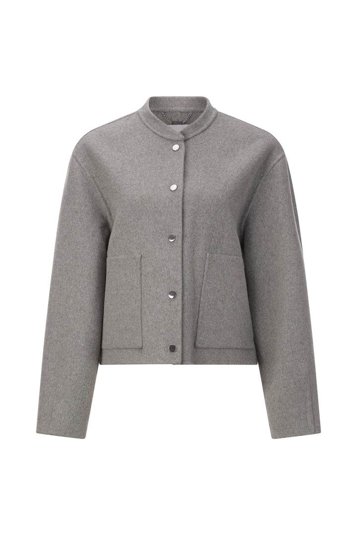 Bomber Jacket Splittable Wool, silver mist 844 Bild 1