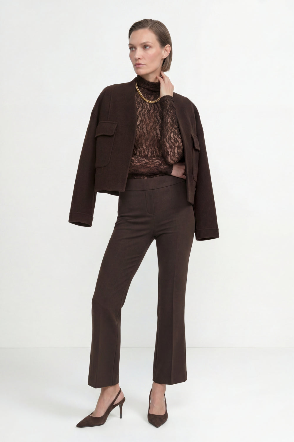 Bootcut Jersey Pants (long), chocolate torte 298 Bild 2