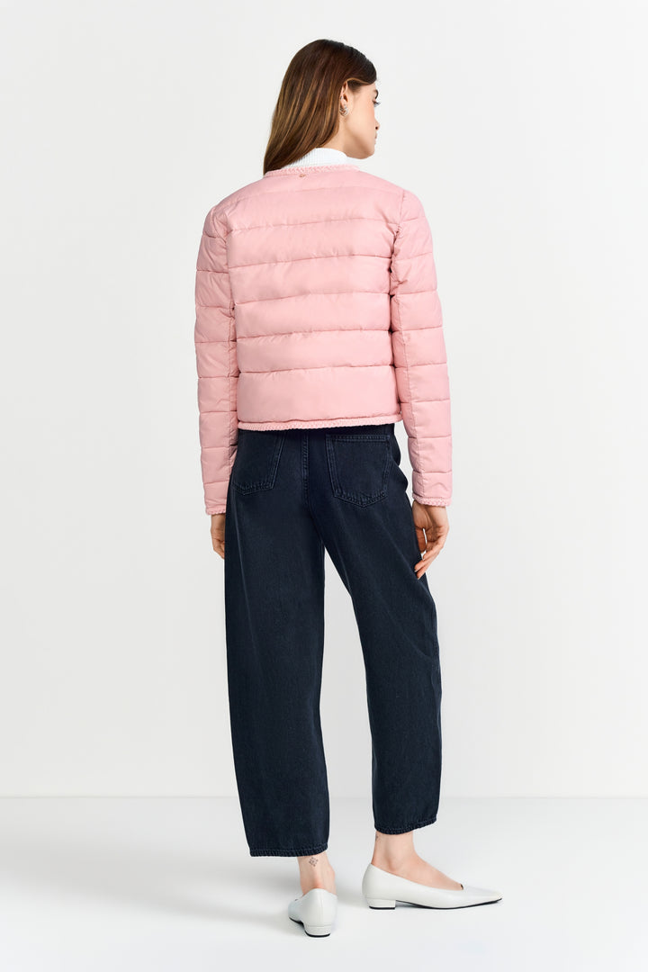 Boxy padded nylon jacket with deco, winter rose 603 Bild 4