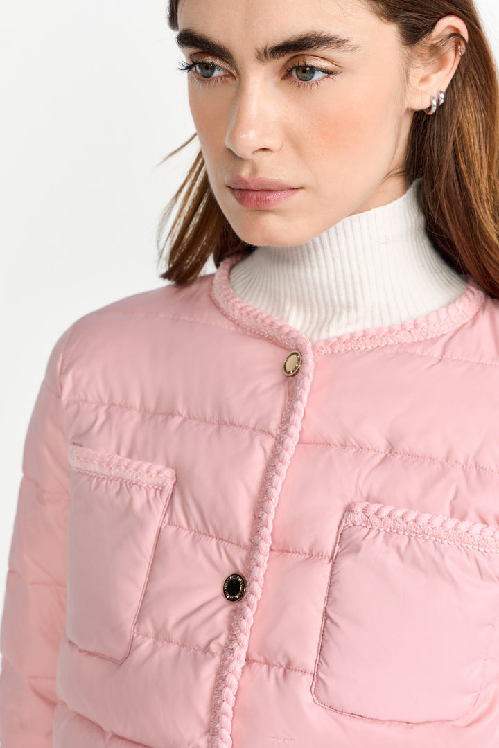 Boxy padded nylon jacket with deco, winter rose 603 Bild 5