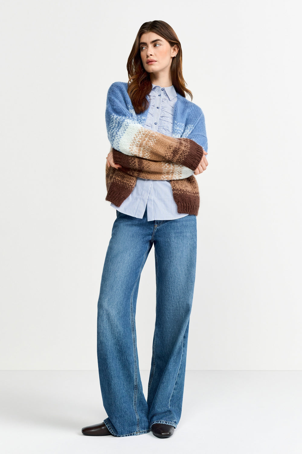 Colour Gradient Cardigan, dusty blue 745 Bild 2