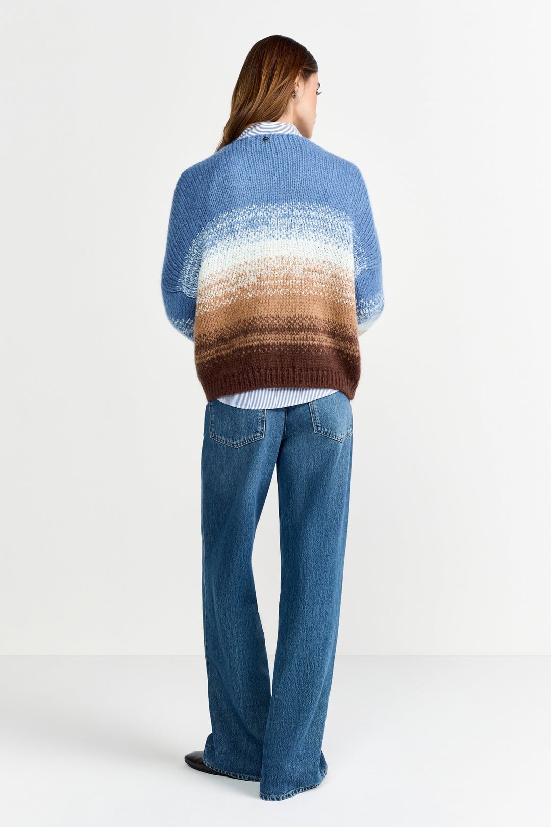 Colour Gradient Cardigan, dusty blue 745 Bild 4