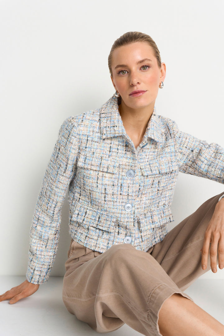 Cropped boucle jacket, sailor sky 732 Bild 3