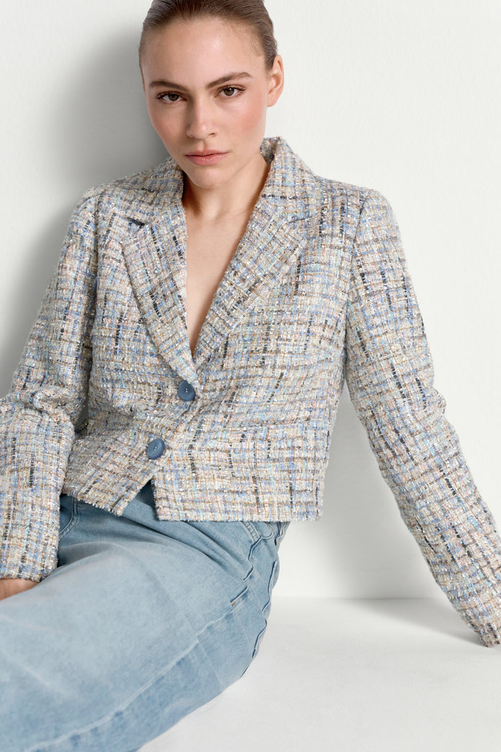 Cropped boucle jacket, sailor sky 732 Bild 3