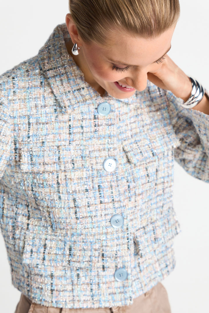 Cropped boucle jacket, sailor sky 732 Bild 5