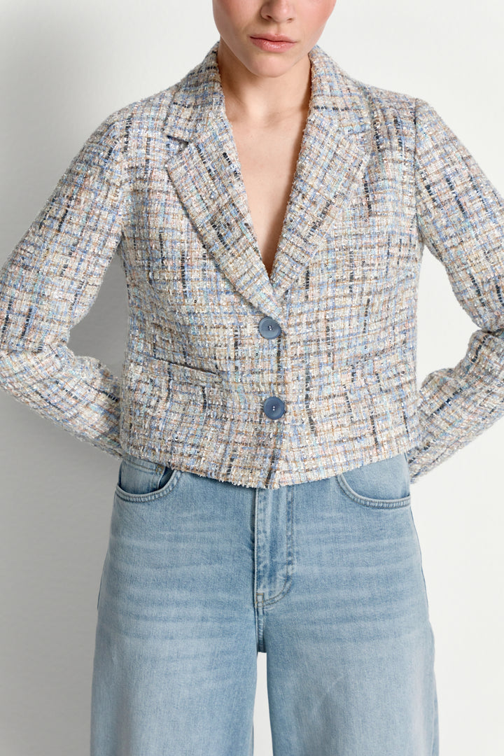 Cropped boucle jacket, sailor sky 732 Bild 5