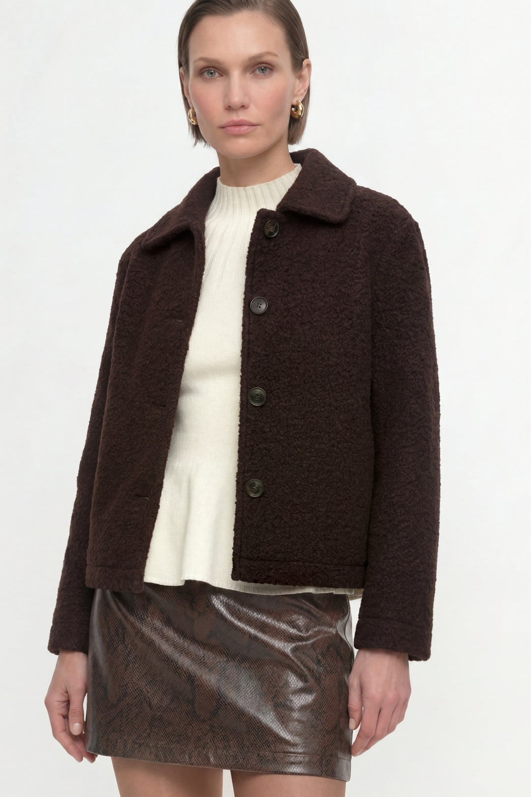 Curly Basic Jacket, chocolate torte 298 Bild 3