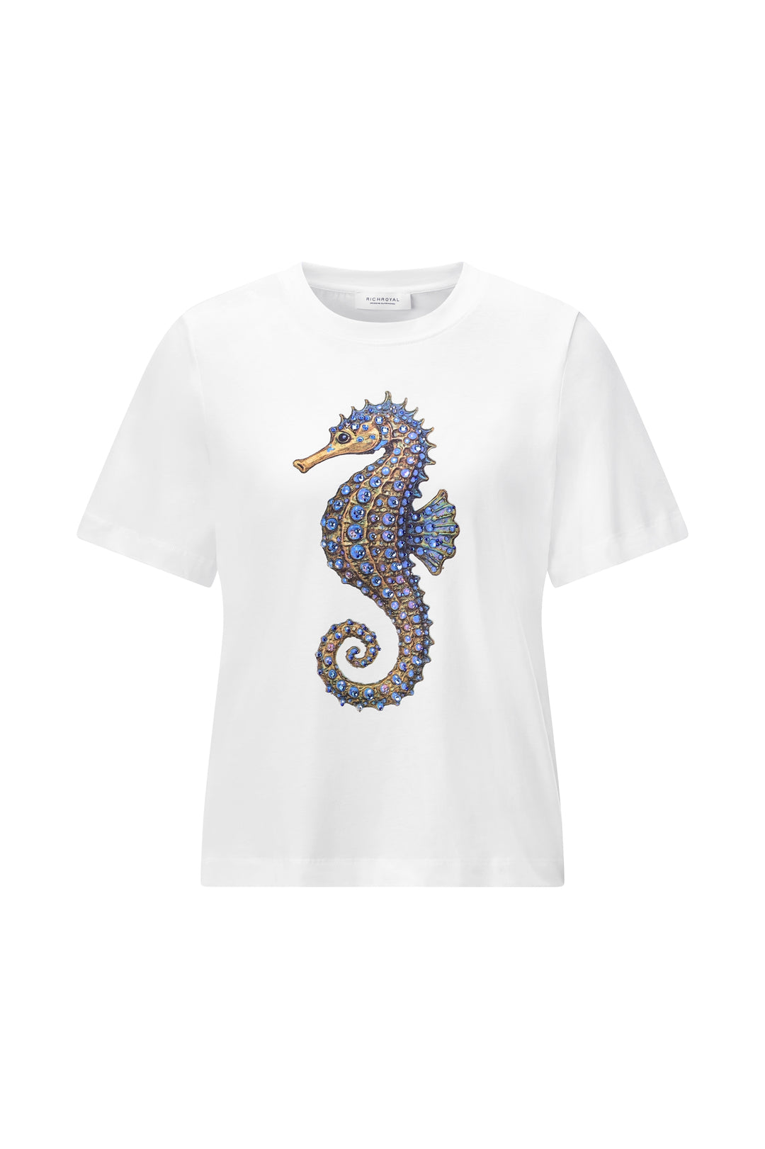 Elegant Fit T-Shirt Seahorse, white 100 Bild 1