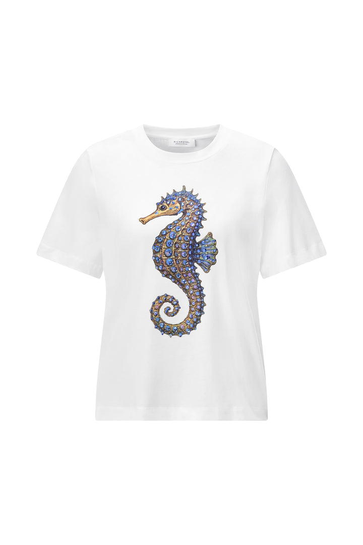 Elegant Fit T-Shirt Seahorse, white 100 Bild 1