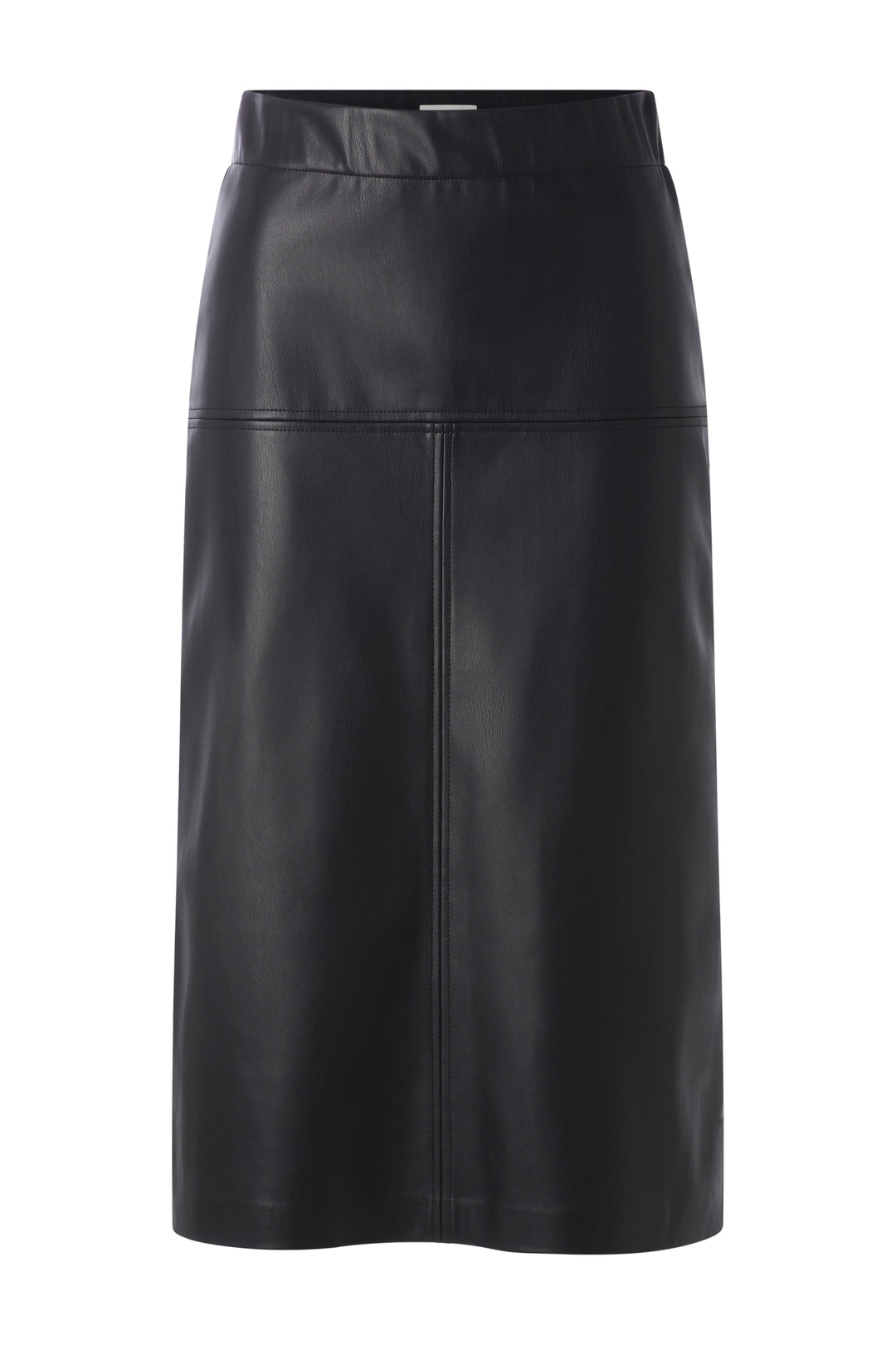 Fake Leather Midi Skirt, black 890 Bild 1