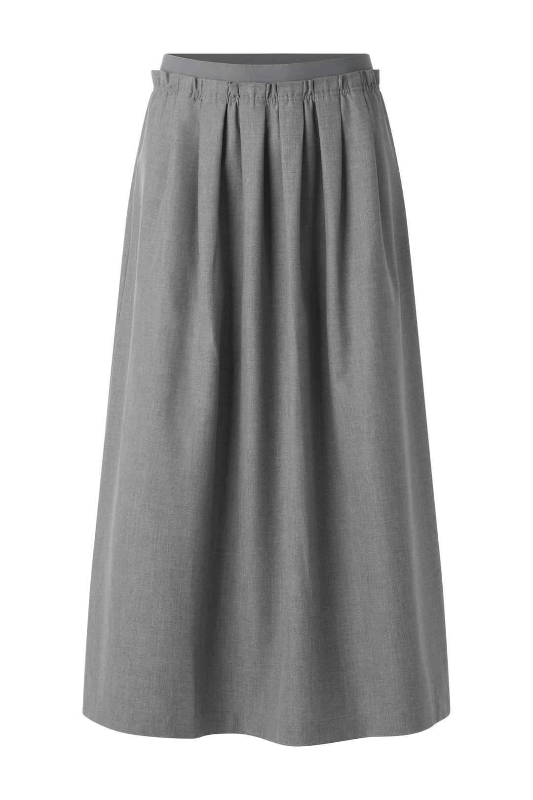 Flanel Midi Skirt, grey melangé 845 Bild 1