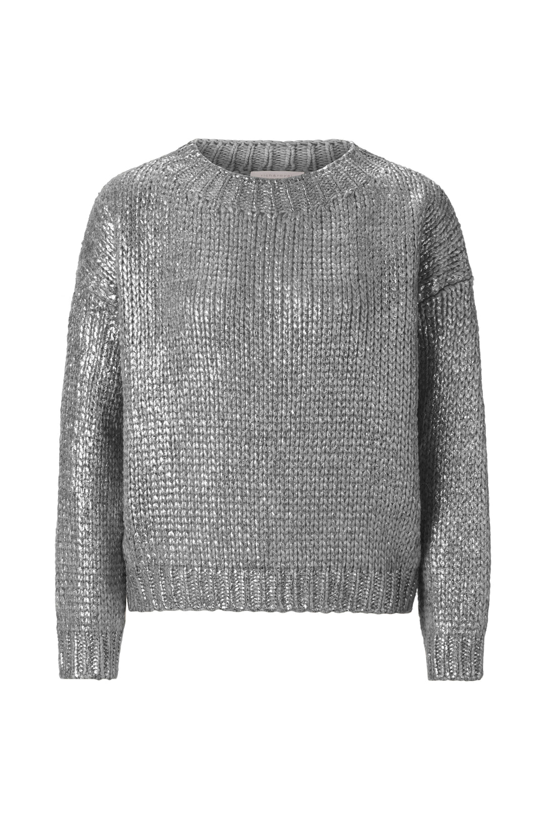 Foil Printed Crew Neck, silver 995 Bild 1