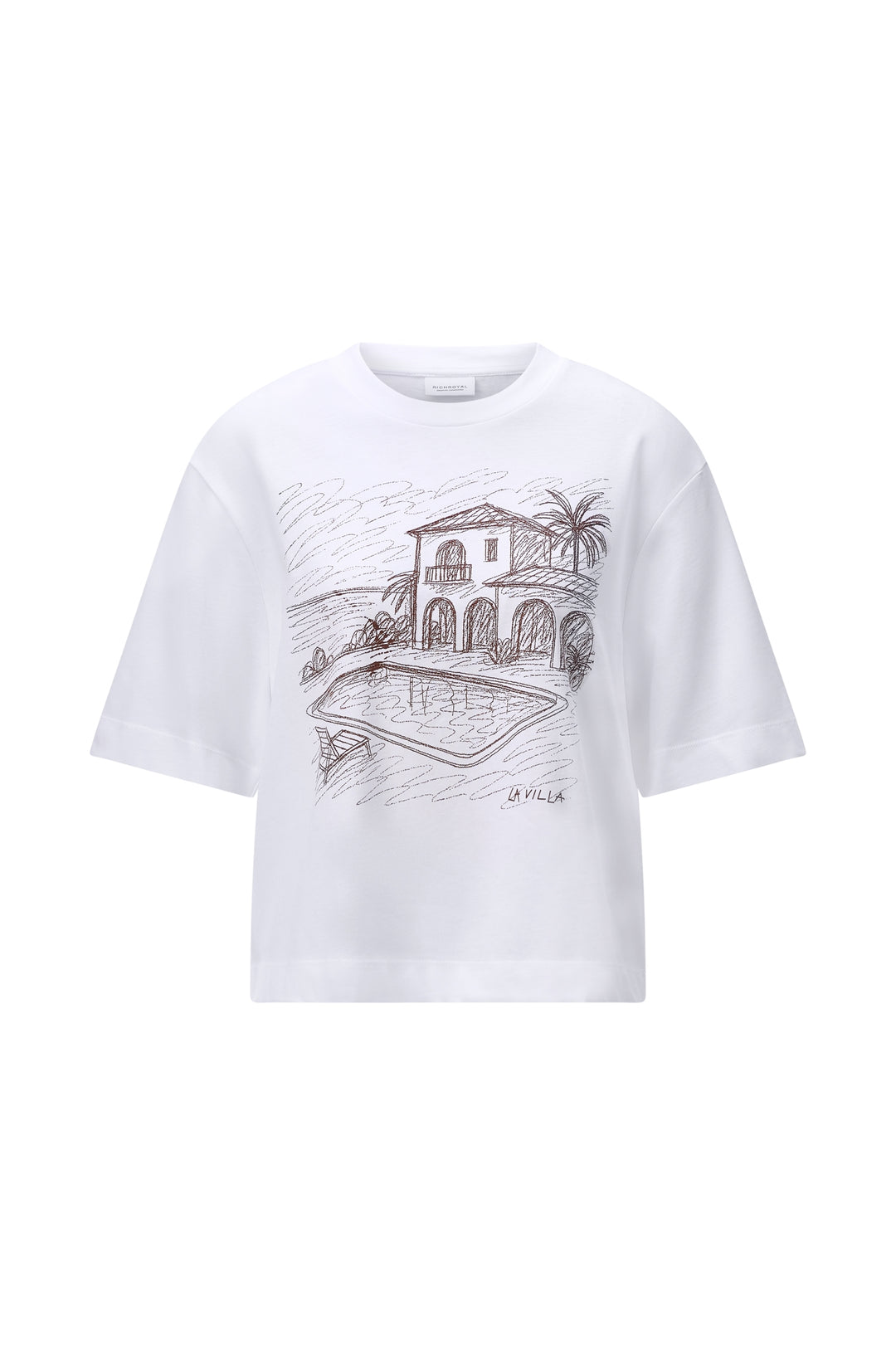 Gentle Fit T-Shirt with Print, white 100 Bild 1