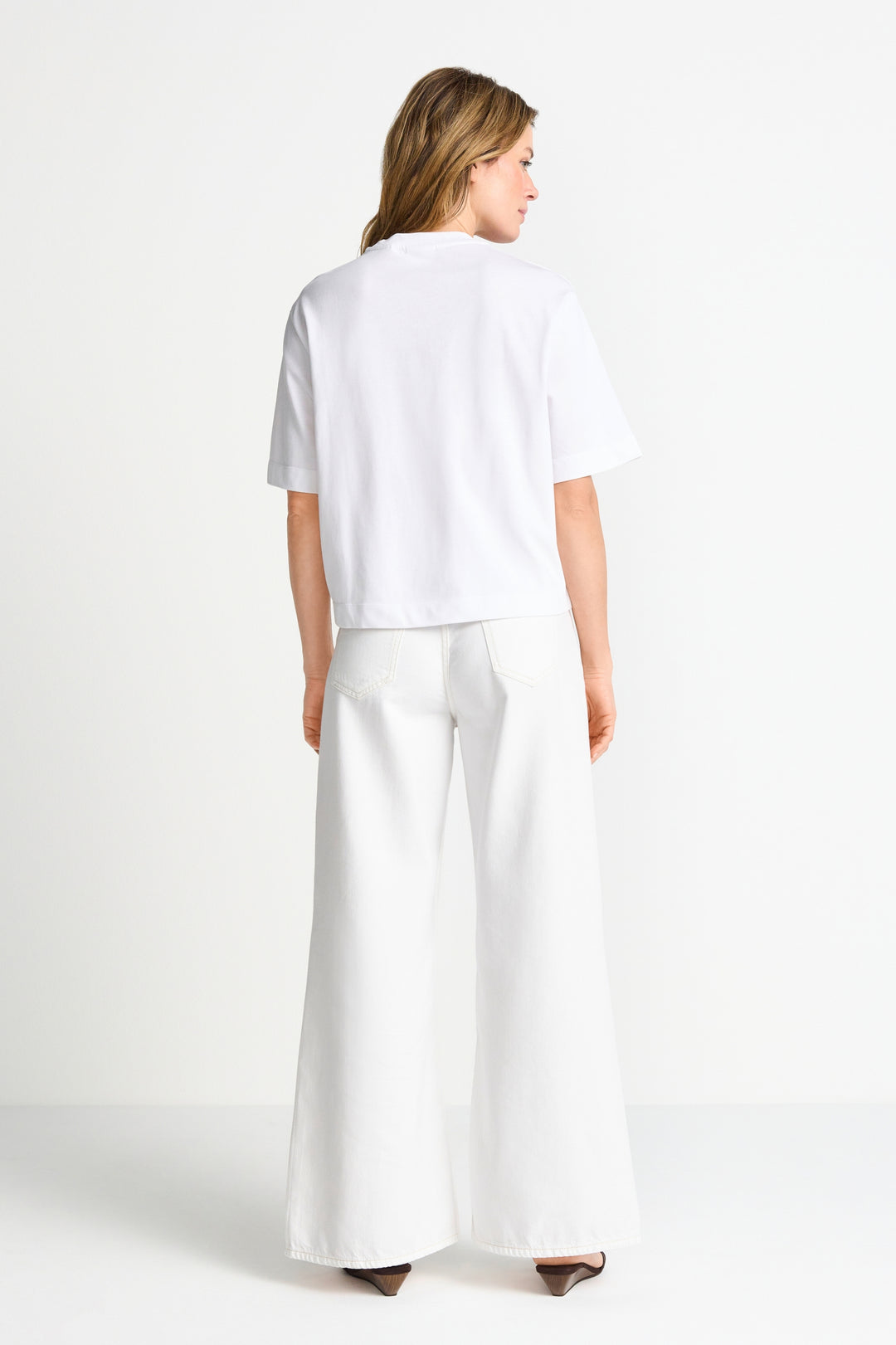 Gentle Fit T-Shirt with Print, white 100 Bild 4
