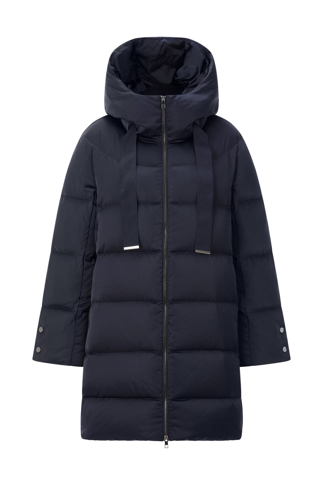 Hooded Midilength Puffer Jacket, midnight blue 781 Bild 1