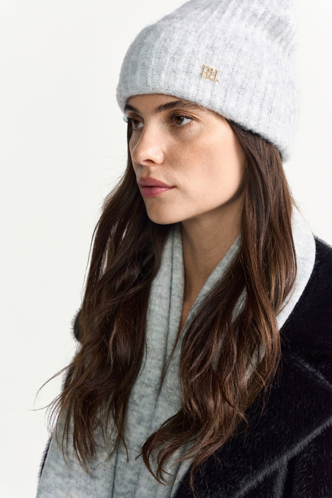 Knitted Logo Beanie, grey melangé 845 Bild 2