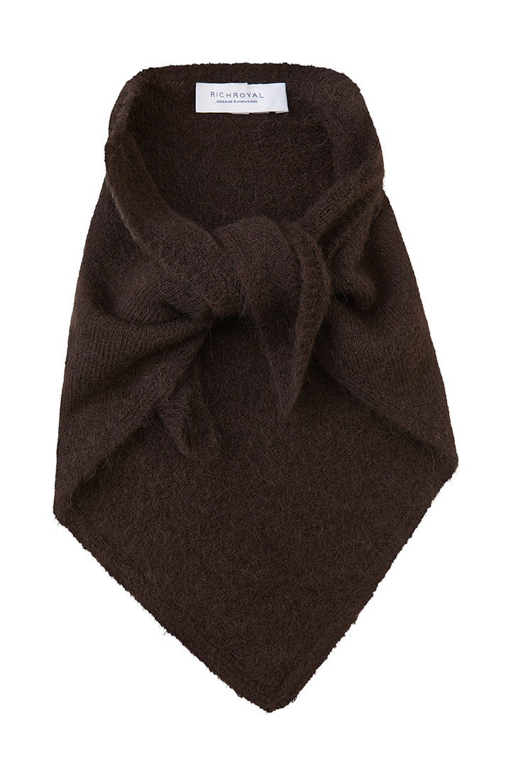 Knitted triangle scarf, chocolate torte 298 Bild 1