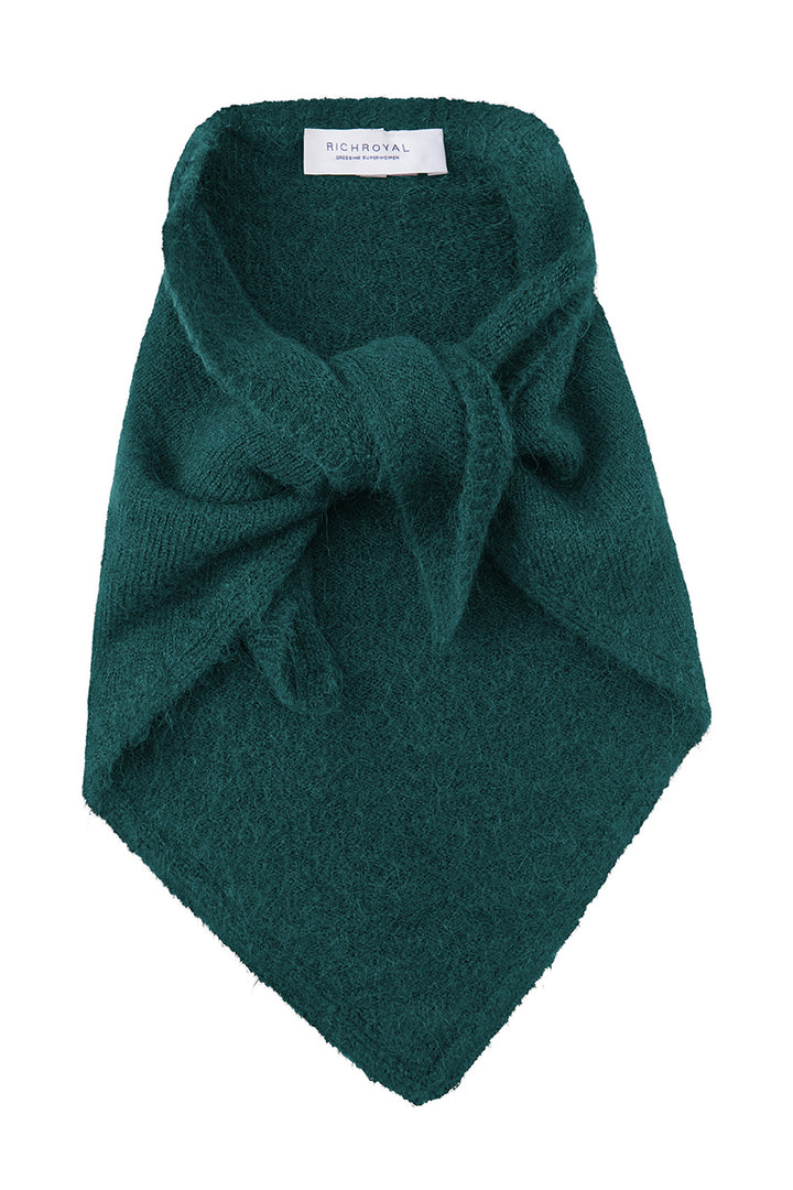 Knitted triangle scarf, deep pine 491 Bild 1