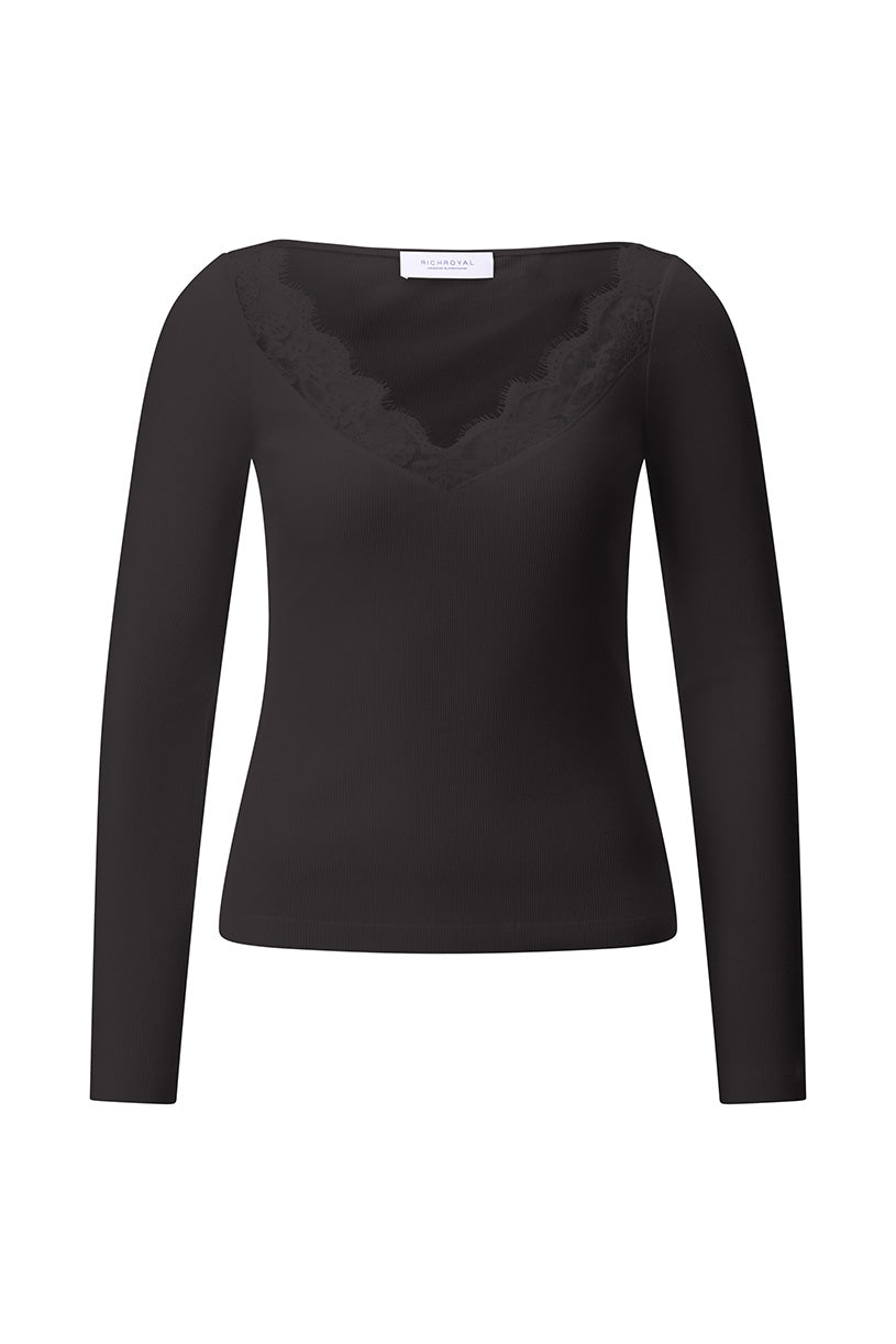 Lace Longsleeve, chocolate torte 298 Bild 1
